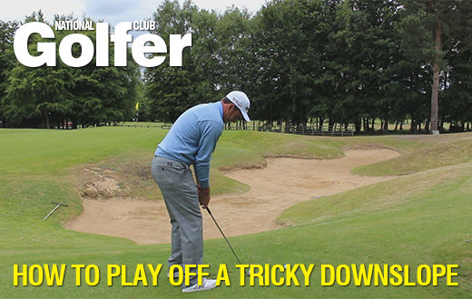 Golf Tips: How to play off tricky downslopes