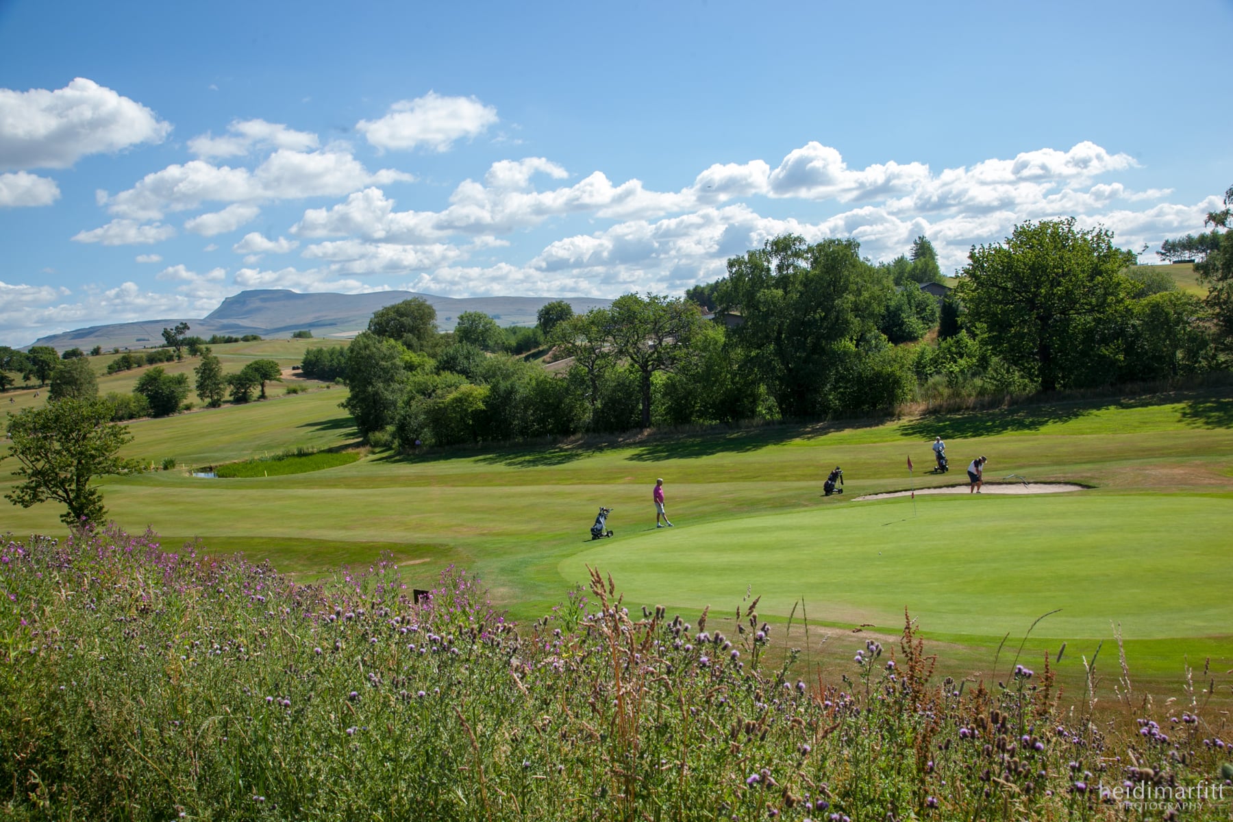 The strategic layout of Bentham Golf Course.