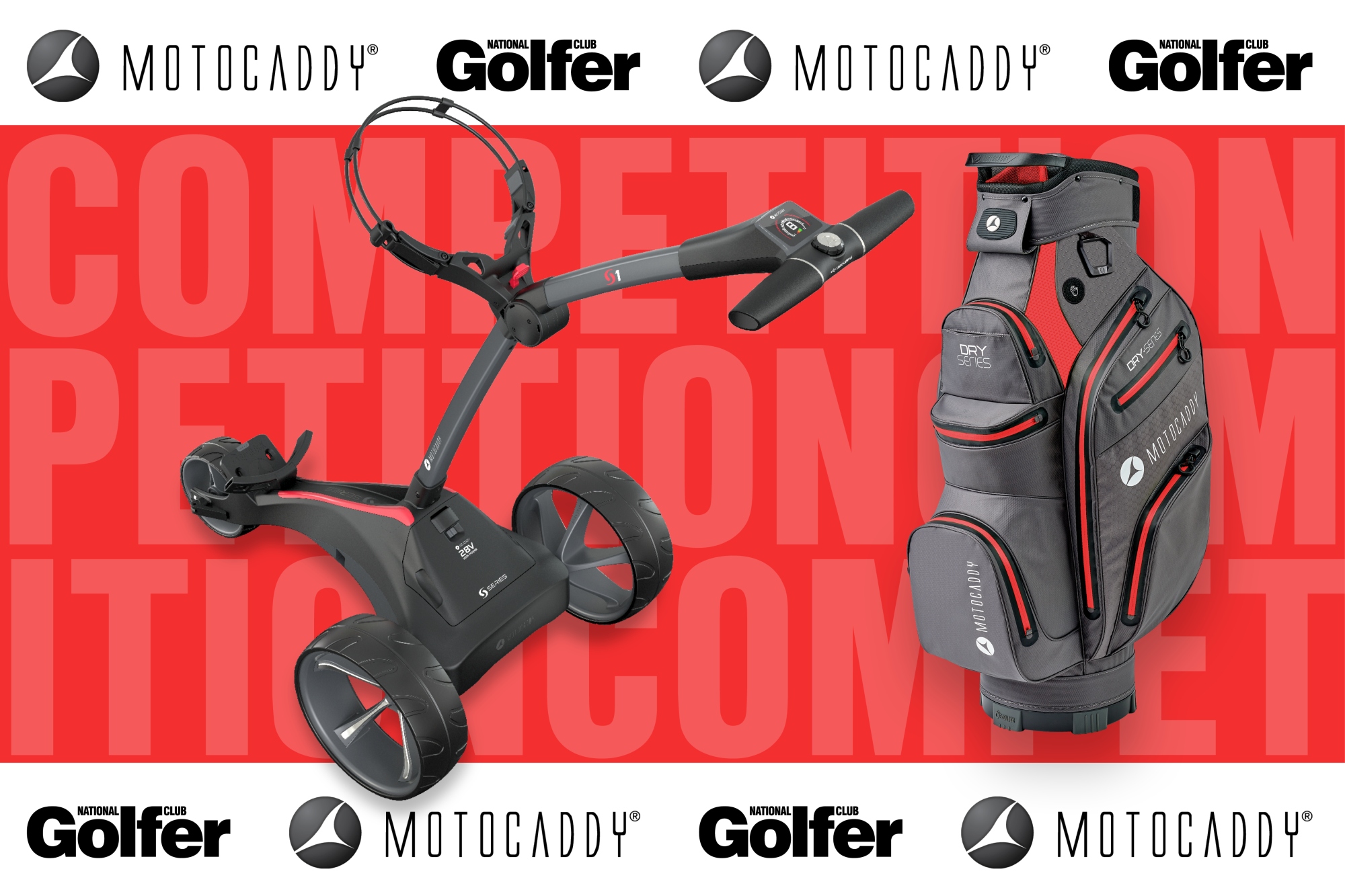 WIN! A new Motocaddy S1 electric trolley & Dry-Series bag worth £850