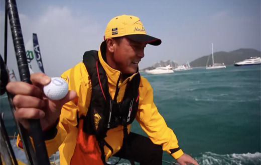 Lianwei Zhang makes a splash in the Volvo Ocean Race