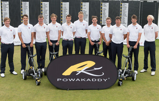 England Golf squads given PowaKaddy FW7 trolleys
