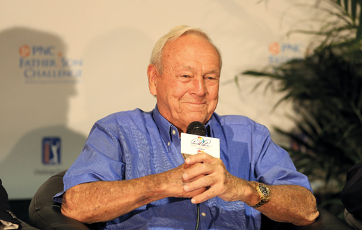 Arnold Palmer: "I'm against long putters"