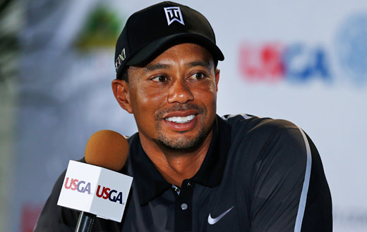 US Open golf: Tiger Woods speaks to the press at Merion