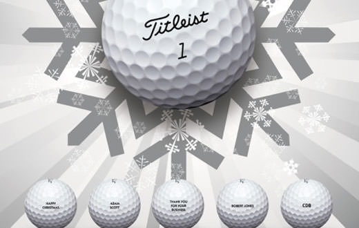 Titleist offer free Christmas golf ball personalisation