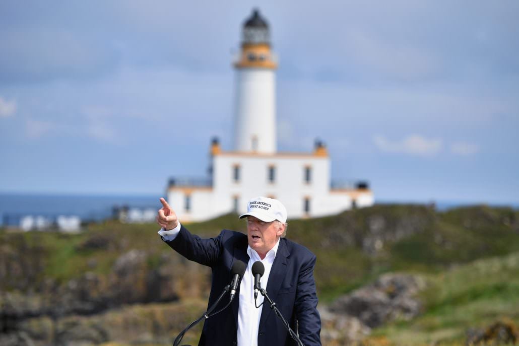 President Trump at Trump Turnberry | Source: Getty Images