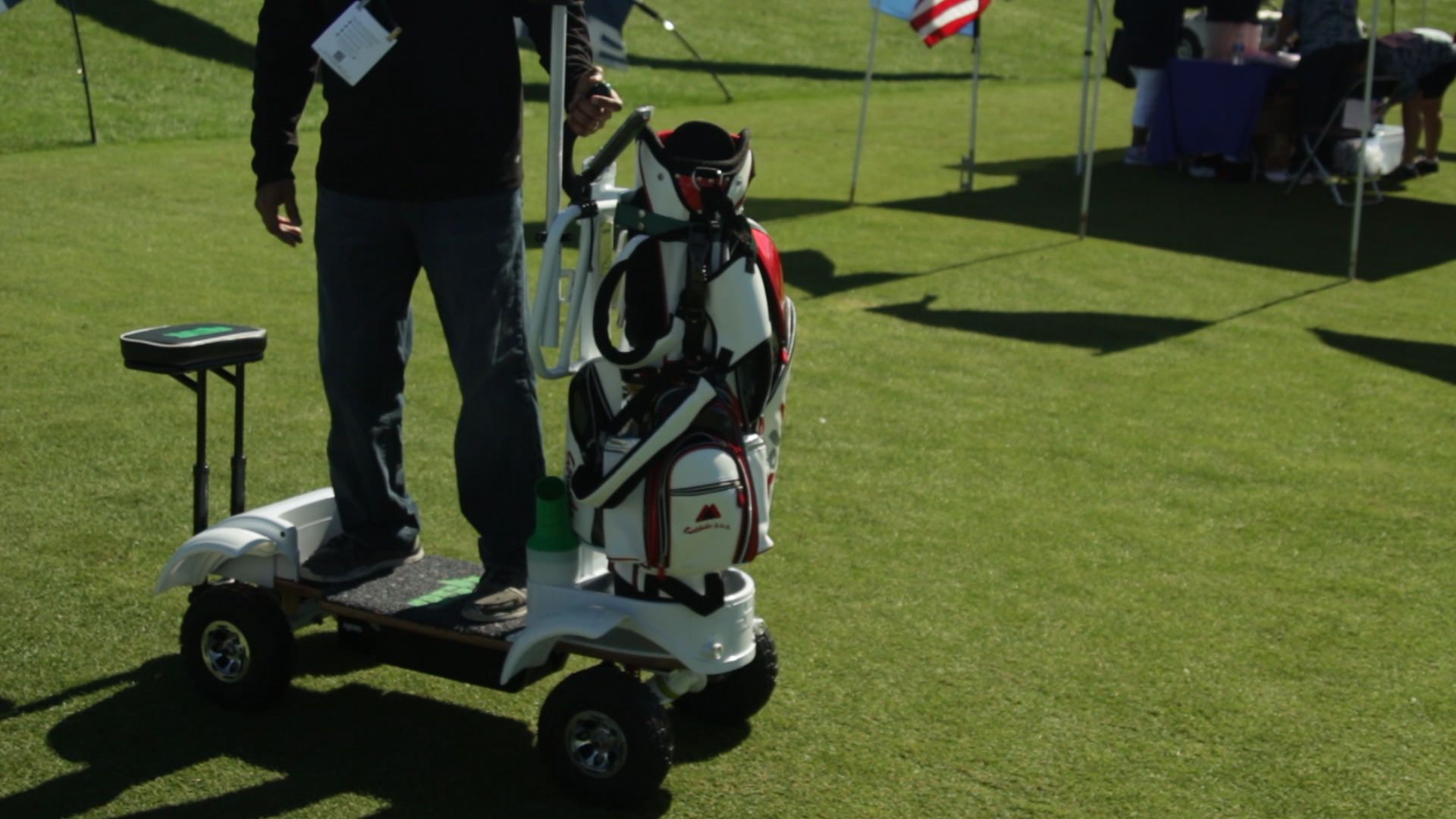 Golf Gadgets: Glide around the course on the Golf Skate Caddy