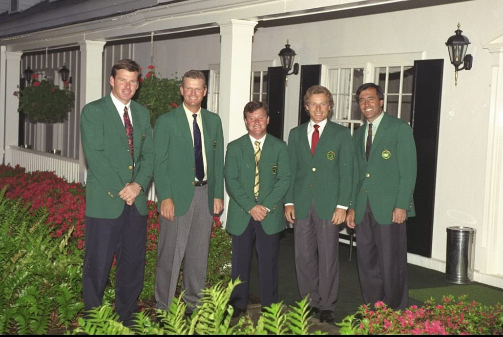 Nick Faldo, Sandy Lyle, Ian Woosnam, Bernhard Langer and Seve Ballesteros