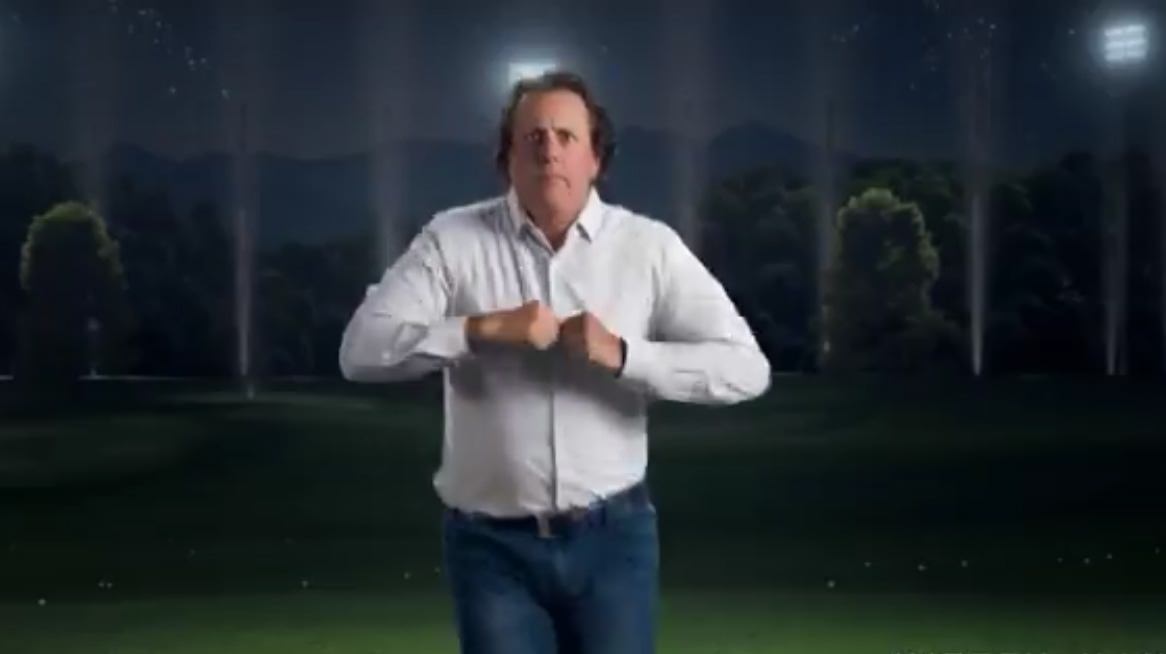 Phil Mickelson dancing