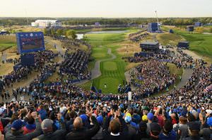 There is nothing quite like the 1st tee at a Ryder Cup