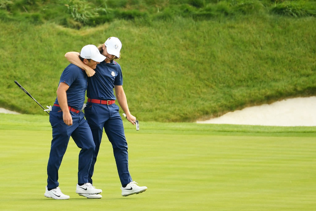 Fleetwood and Molinari the heroes as foursomes whitewash puts Europe in control