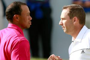 Tiger Woods and Sergio Garcia