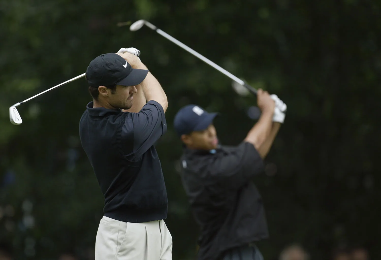 Trevor Immelman and Tiger Woods