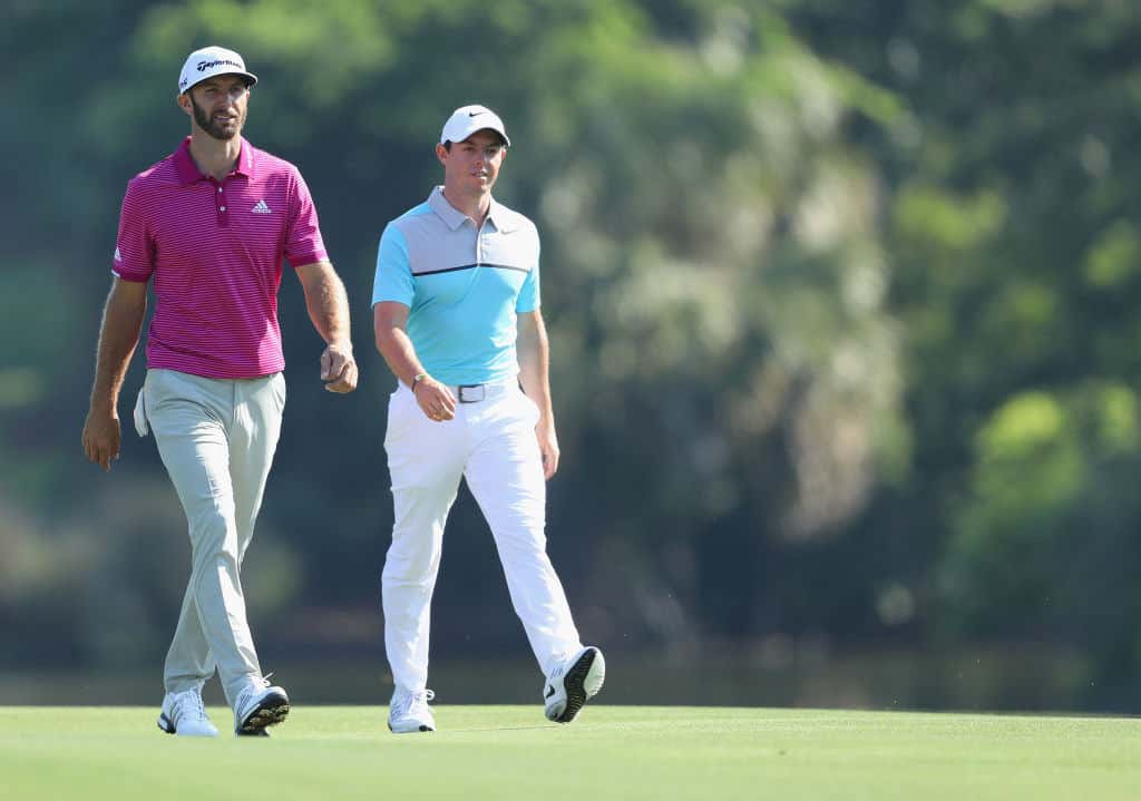 Dustin Johnson and Rory McIlroy