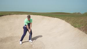 How to get out of a plugged lie in a bunker