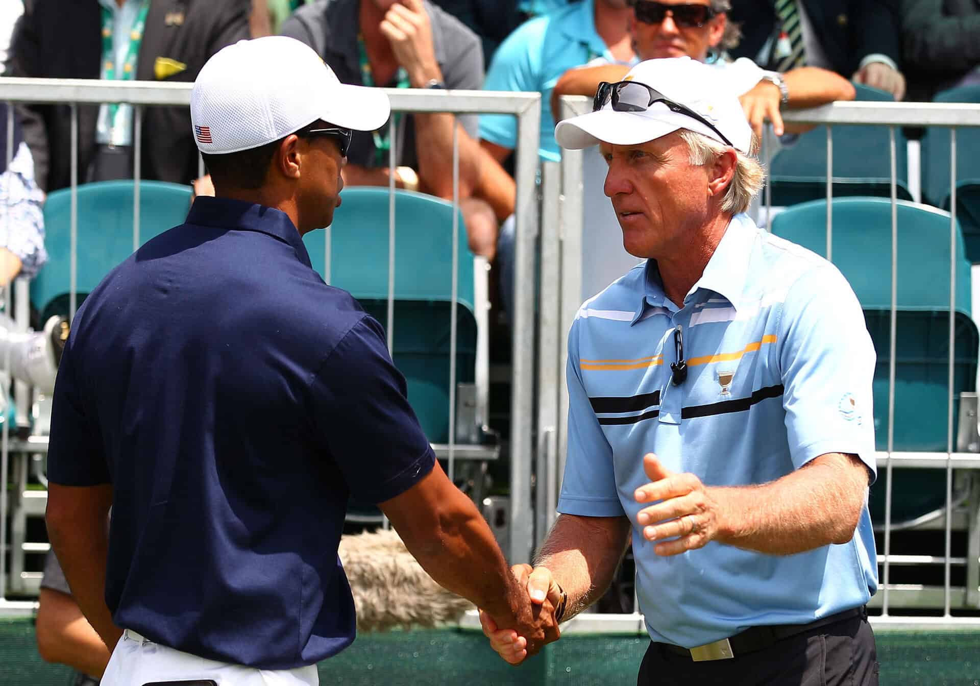 tiger woods greg norman relationship