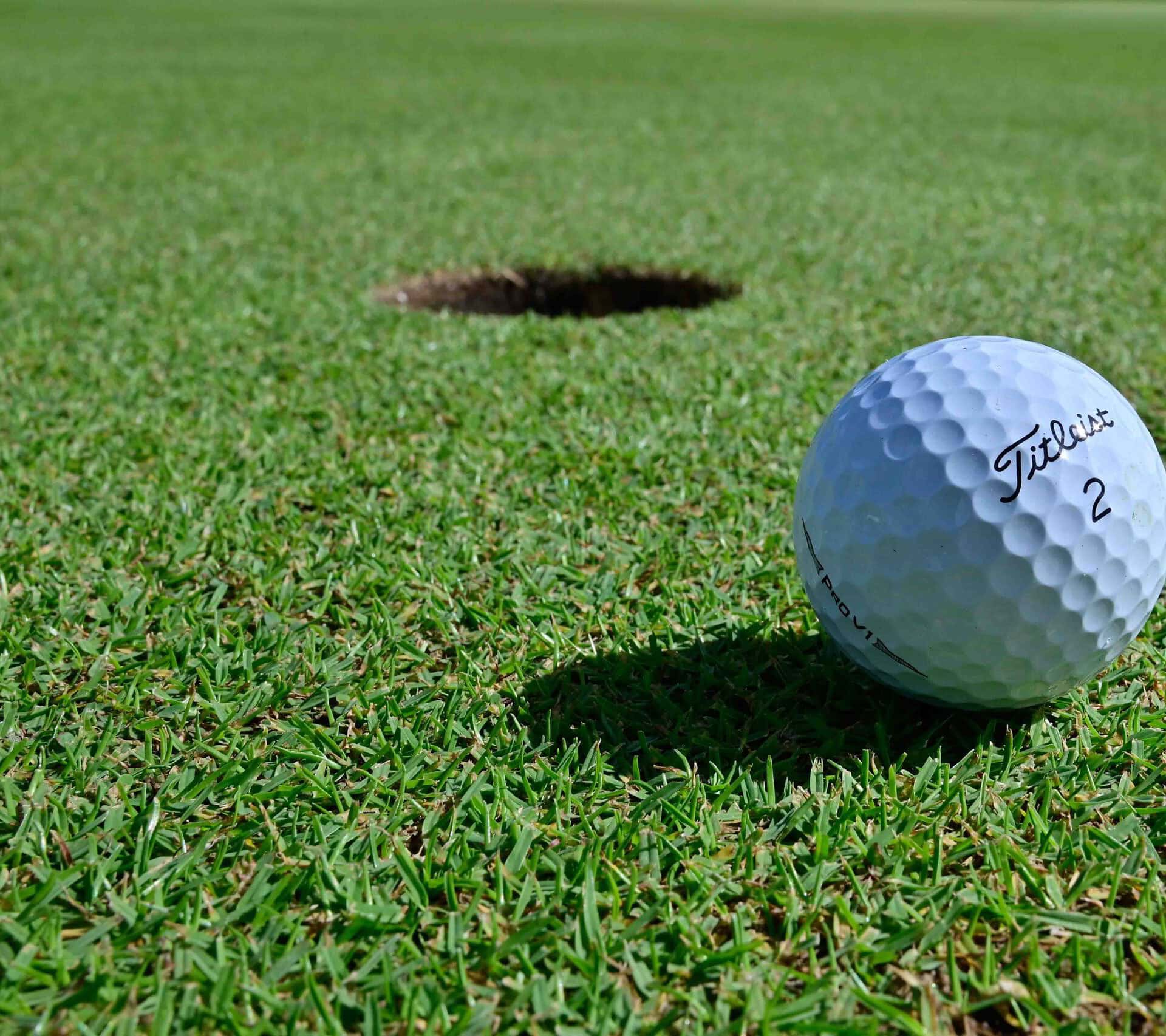 backstopping ball moves on green