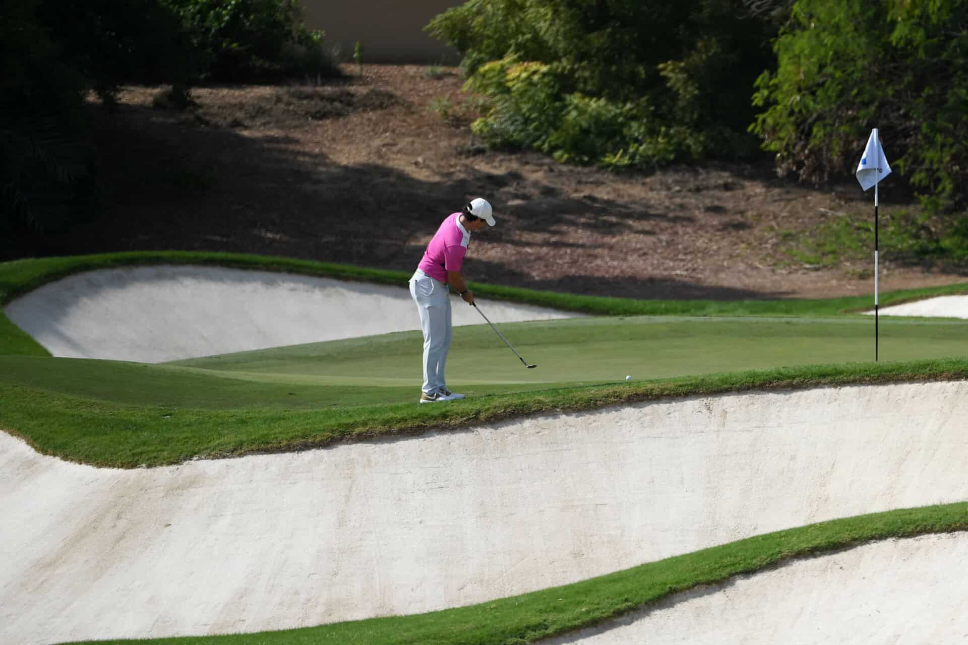 chipping into the grain