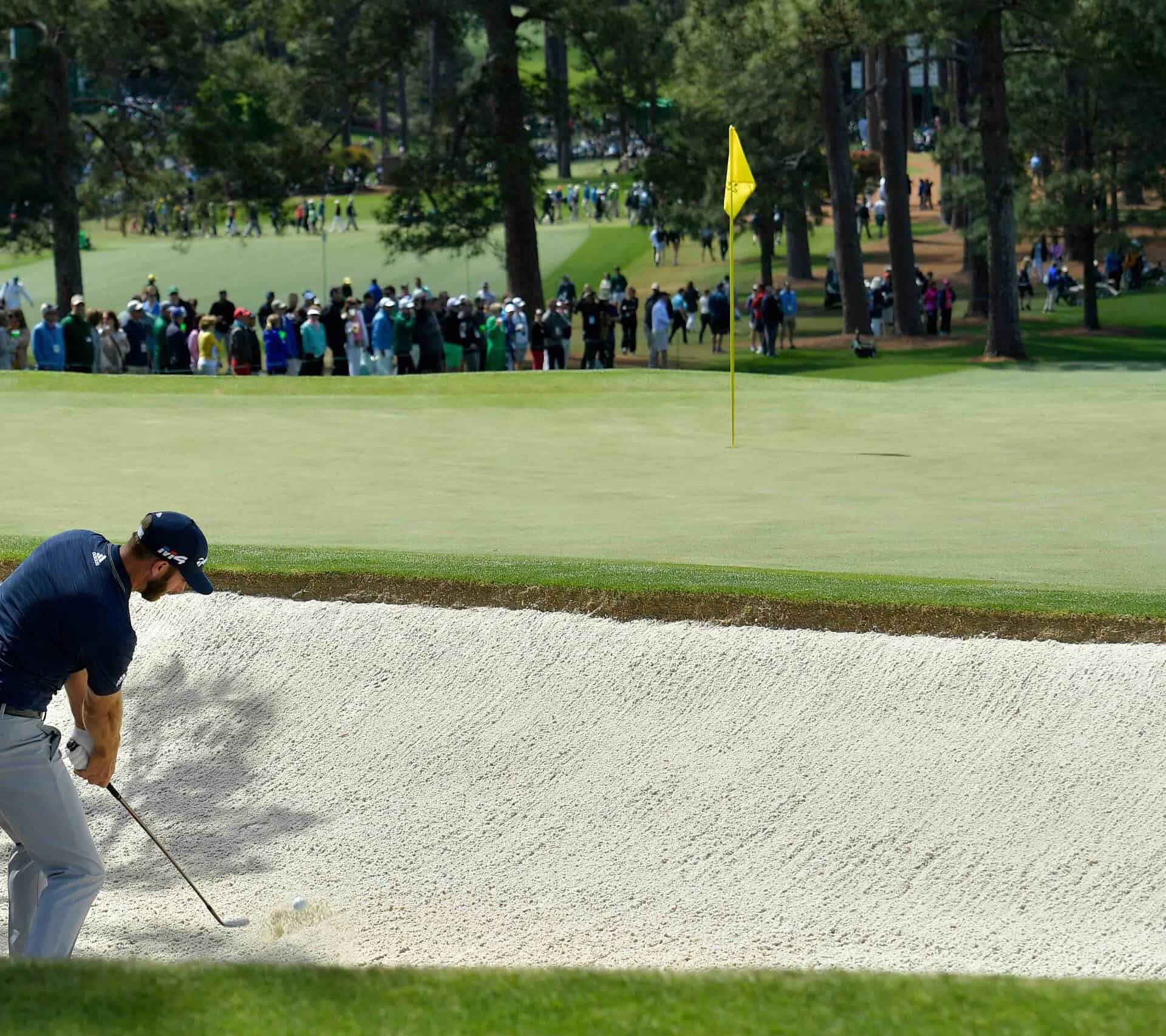 golf ball in a bunker