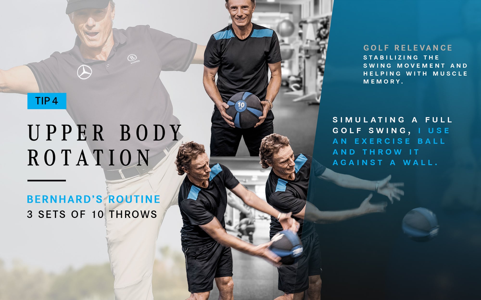 Golf fitness tips with Bernard Langer