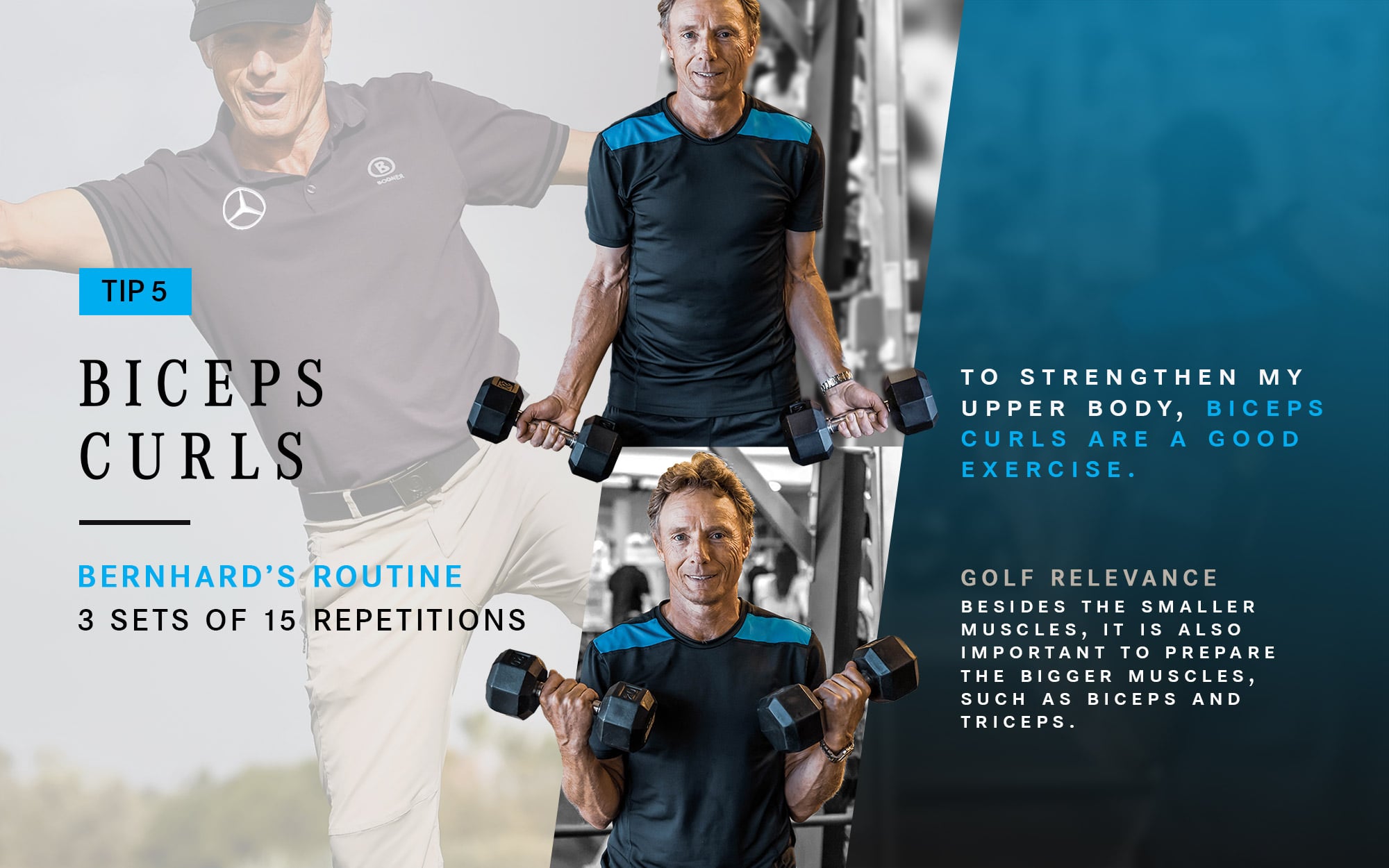 Golf fitness tips with Bernard Langer