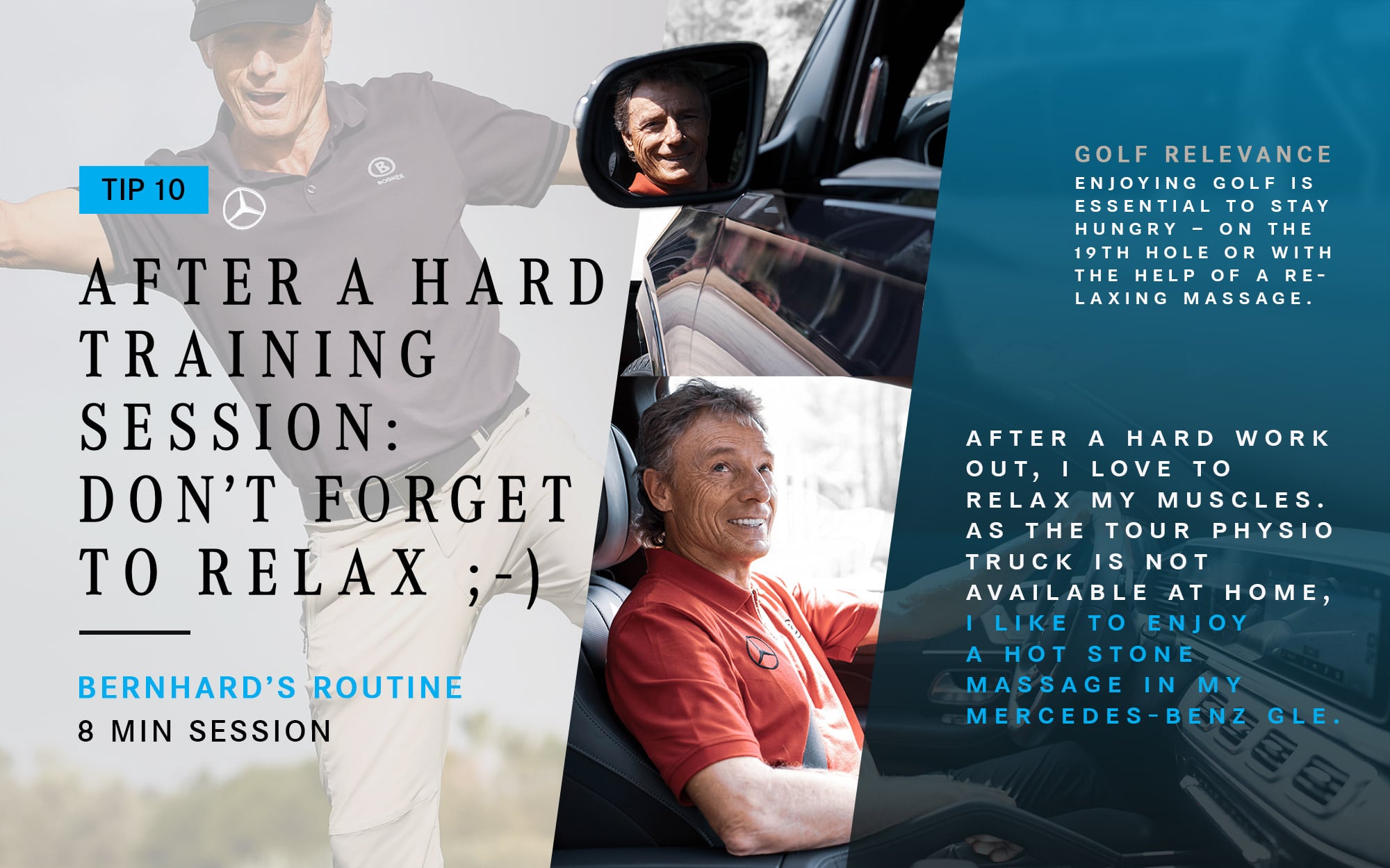 Golf fitness tips with Bernard Langer