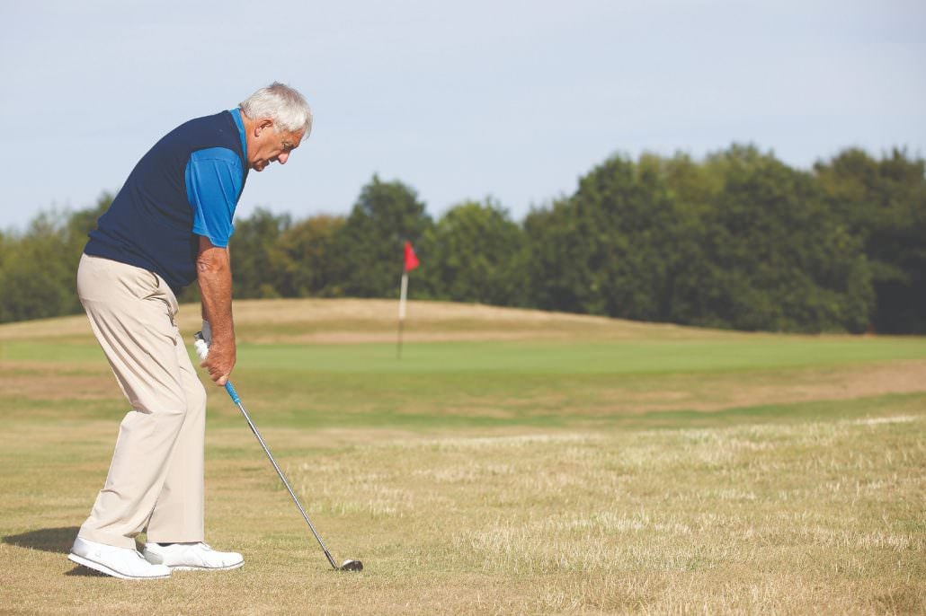 Swing tips for senior golfers Keep your legs together when chipping