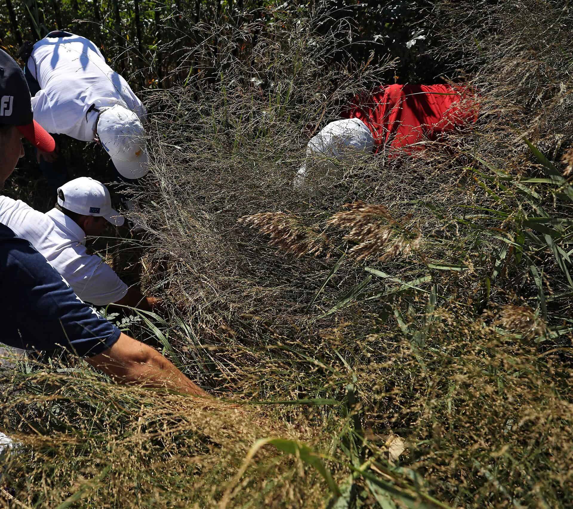 golf ball moves during search