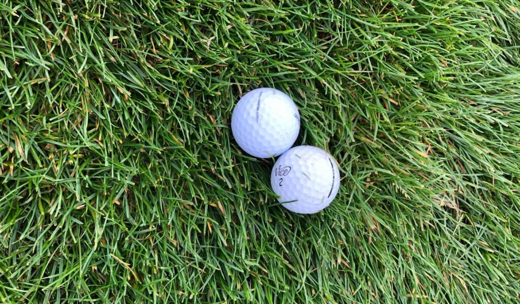 golf ball interfering with play