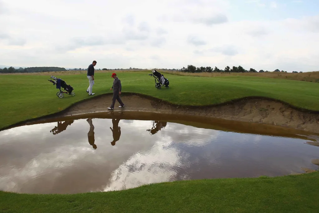 Rules of Golf explained This bunker is full of water can I have a
