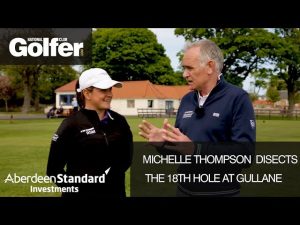 Aberdeen Standard Investments Scottish Open: Michele Thomson on the 18th hole