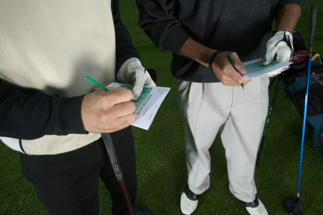 Handicap allowances scorecard