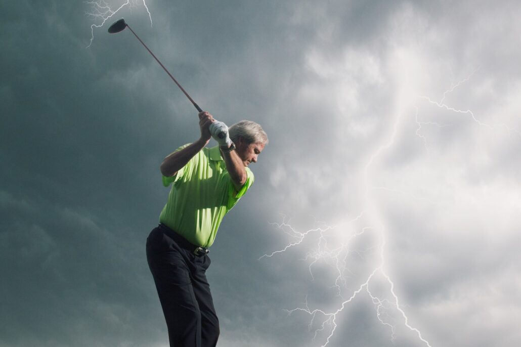 Golf and lightning