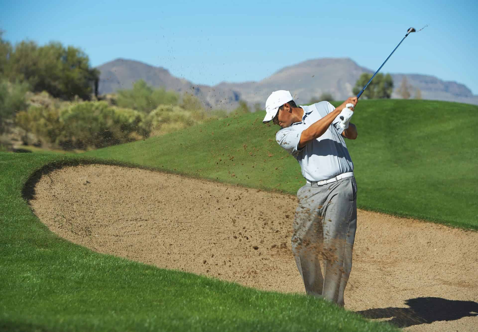 practice swing bunkers