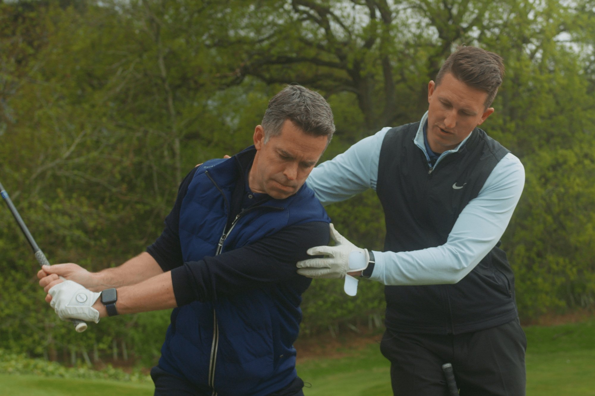 David Jones and PGA professional Gary Munro