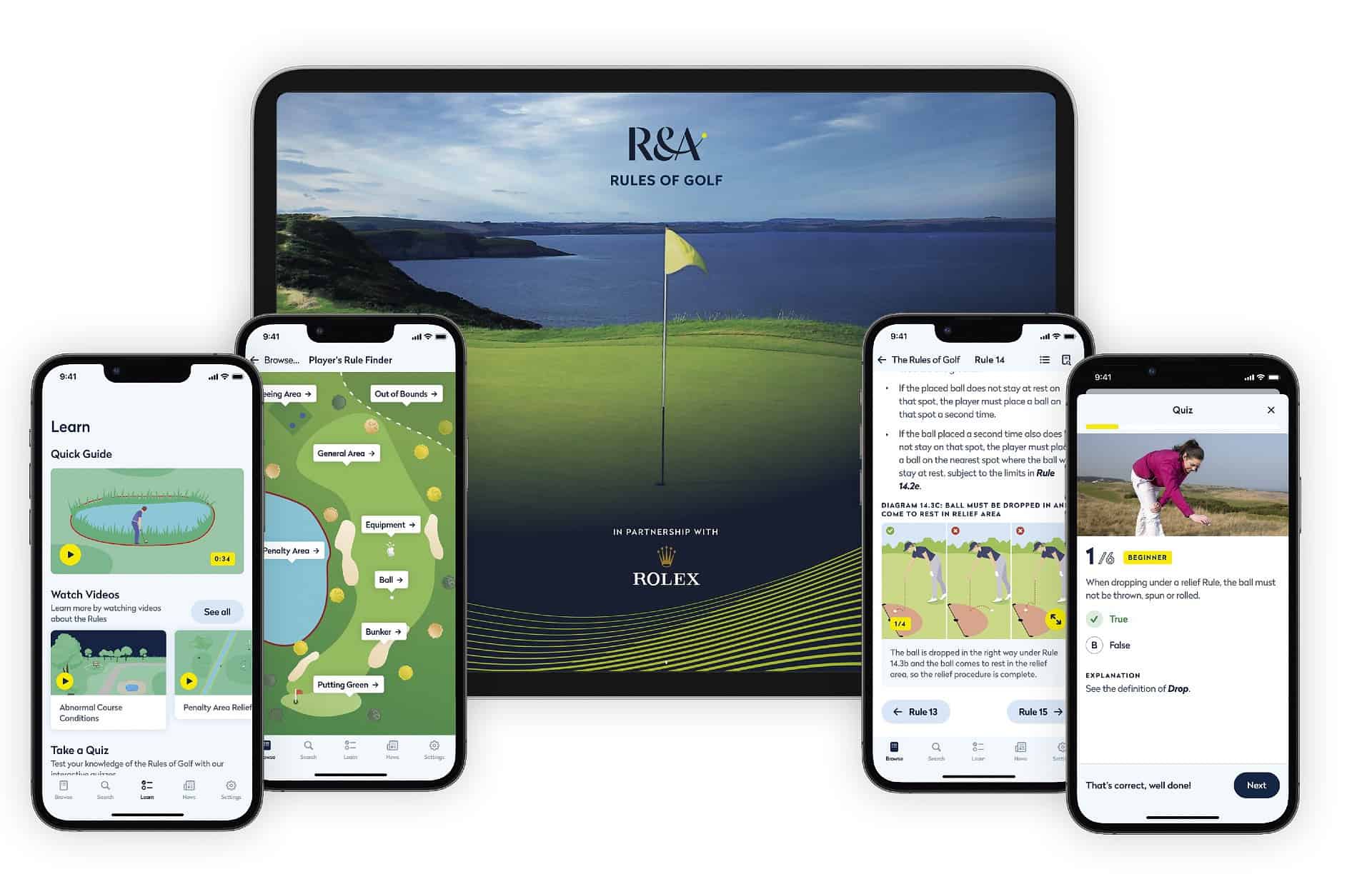 Rules of Golf app