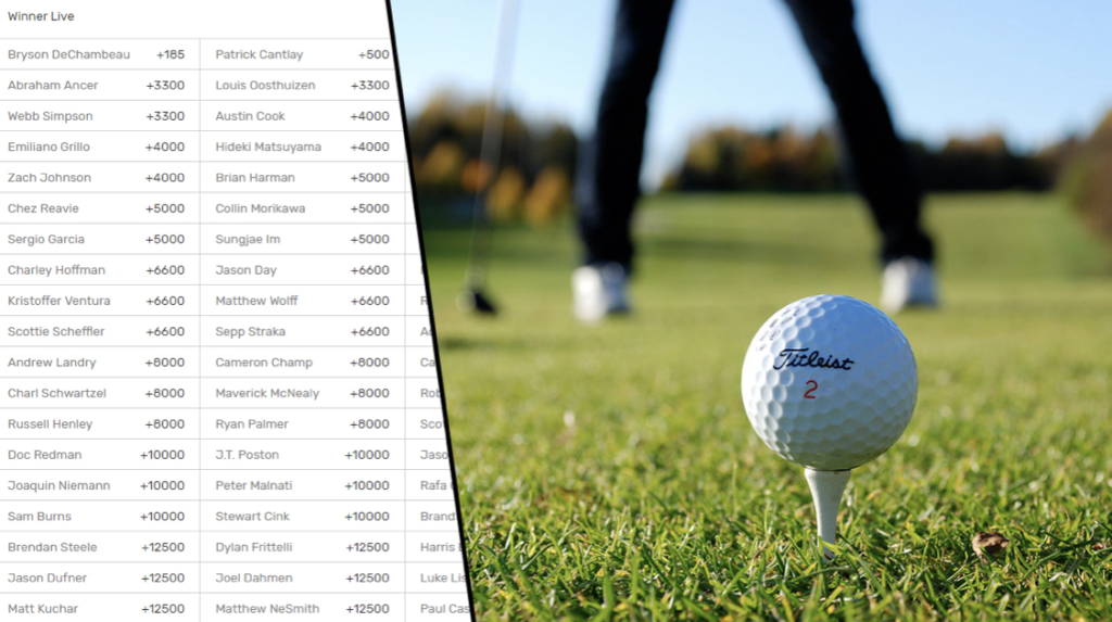 What makes golf one of the most interesting sports to bet on a mobile device?