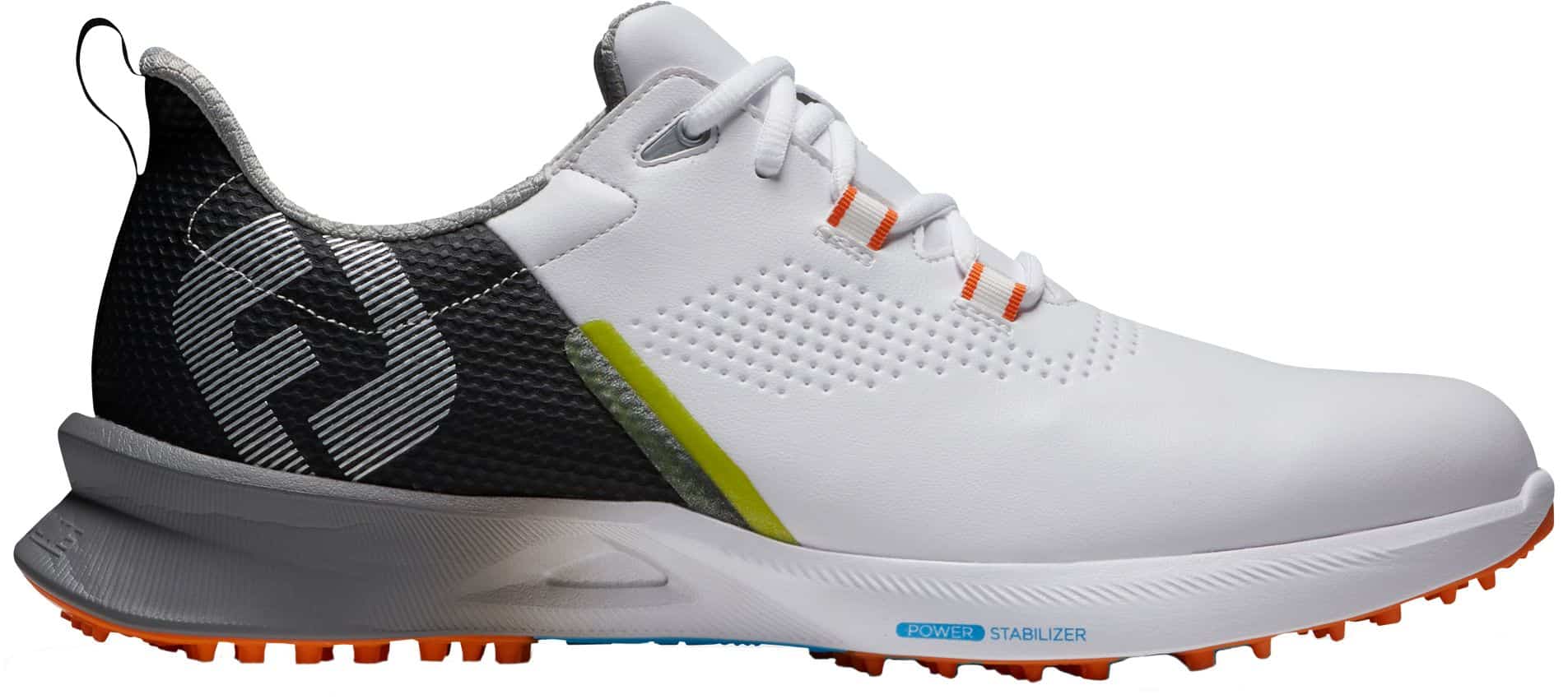 FootJoy Men's 2022 Fuel Golf Shoes, Size 11, White/Black/Orange