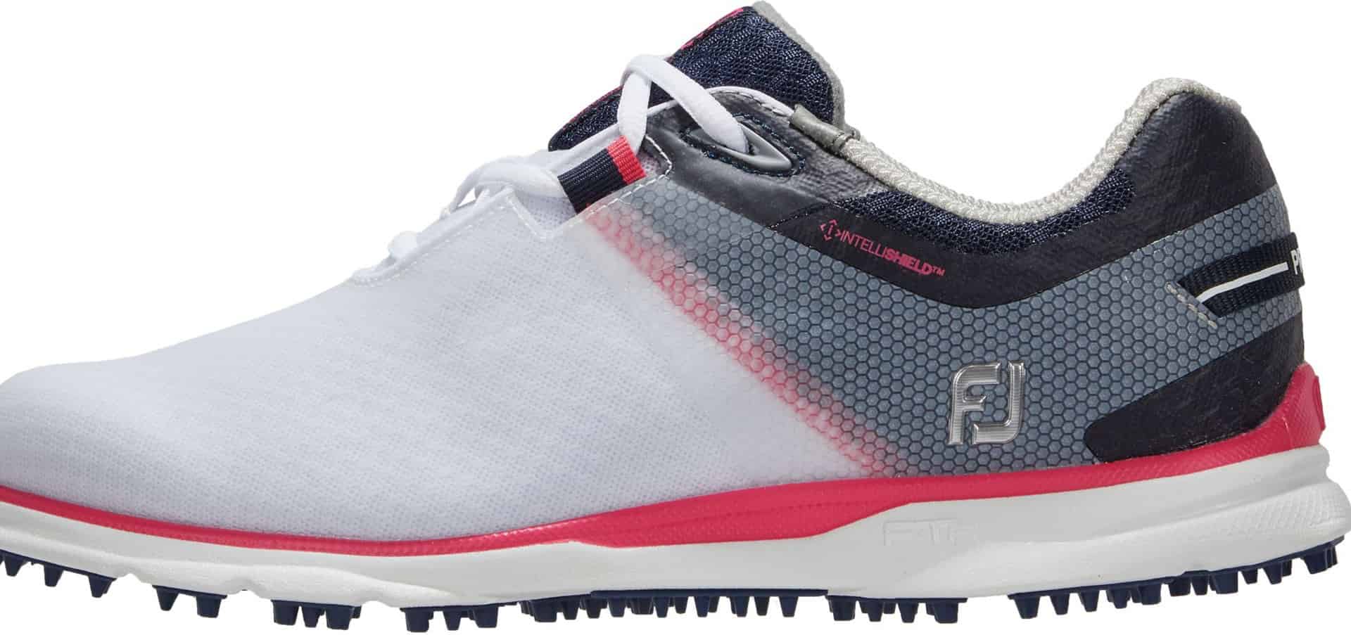 FootJoy Women's 2022 Pro/SL Sport Golf Shoes, Size 9, White/Blue/Pink