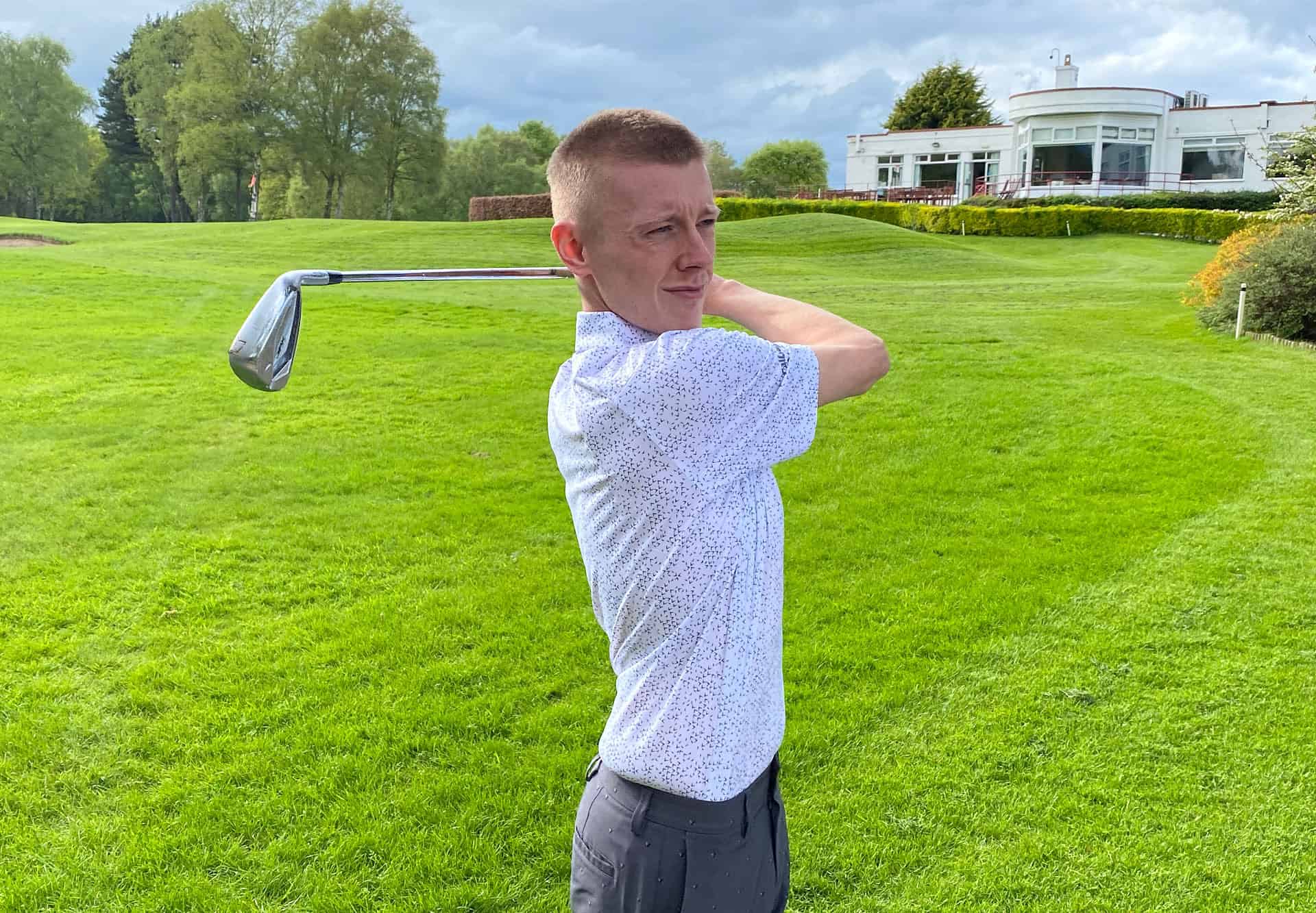 Callaway All Over Chev Print Polo review