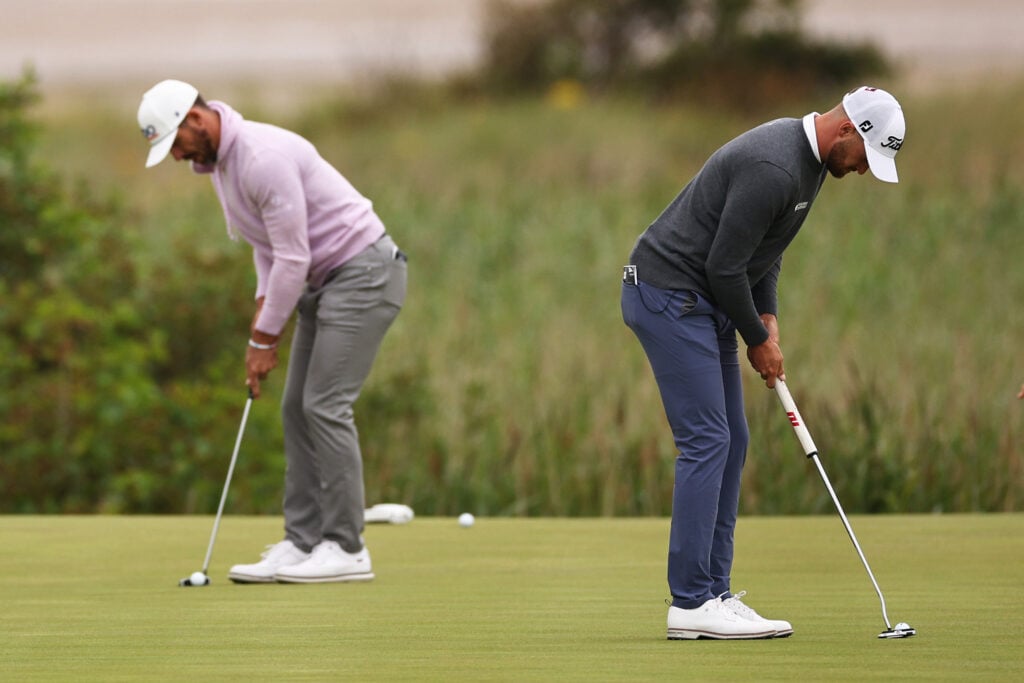 putting to different pin positions 