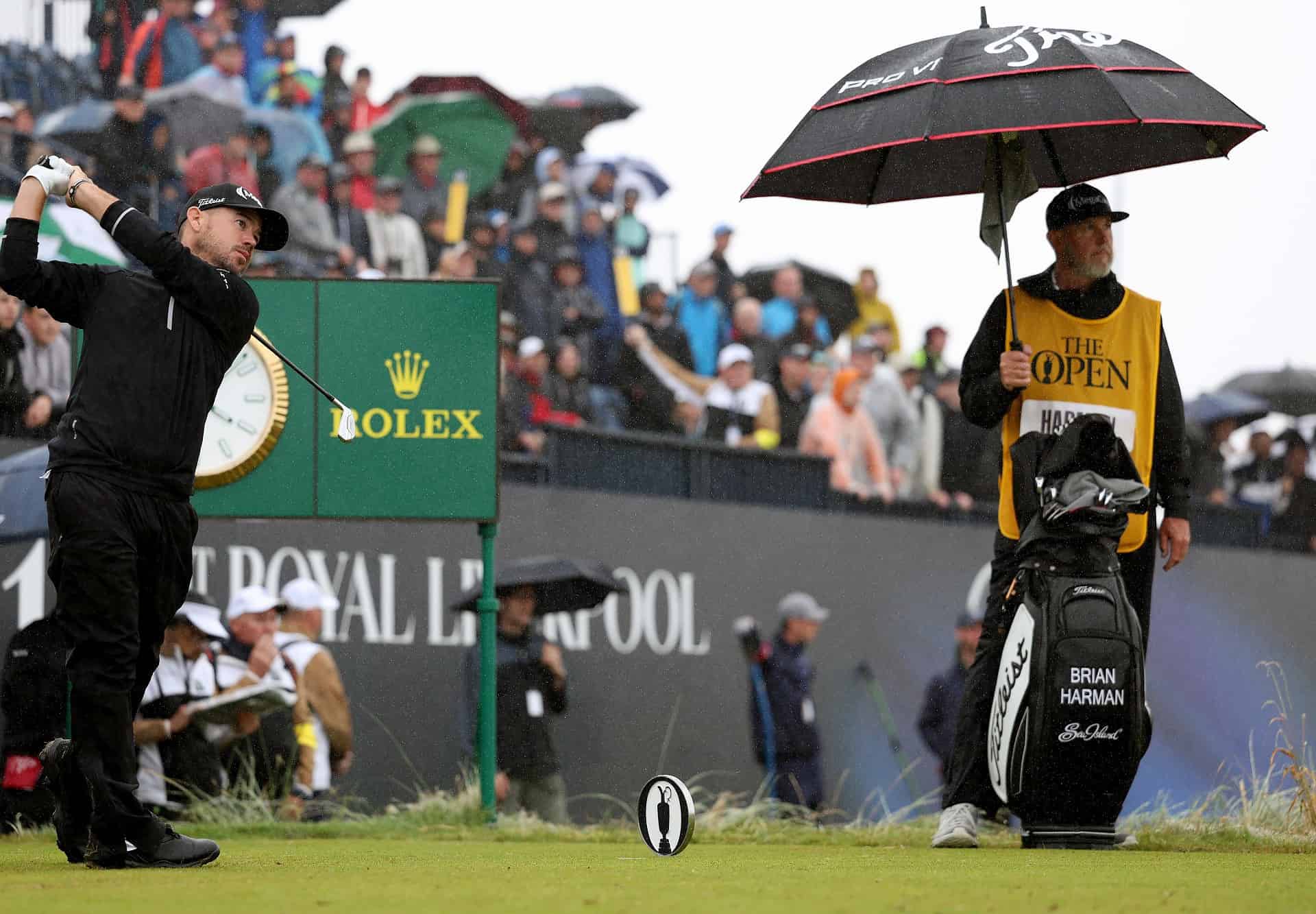 inside the ropes at the open