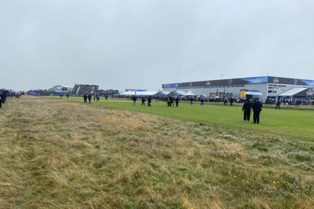 inside the ropes at the open