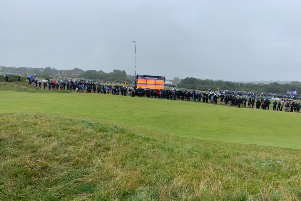inside the ropes at the open