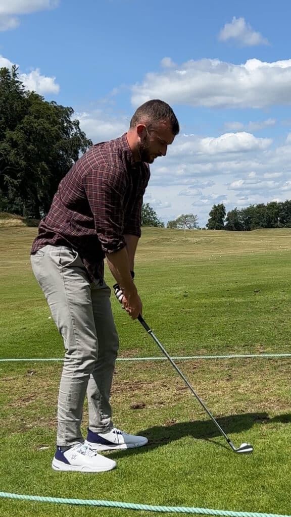 Jack Backhouse in Payntr golf shoes