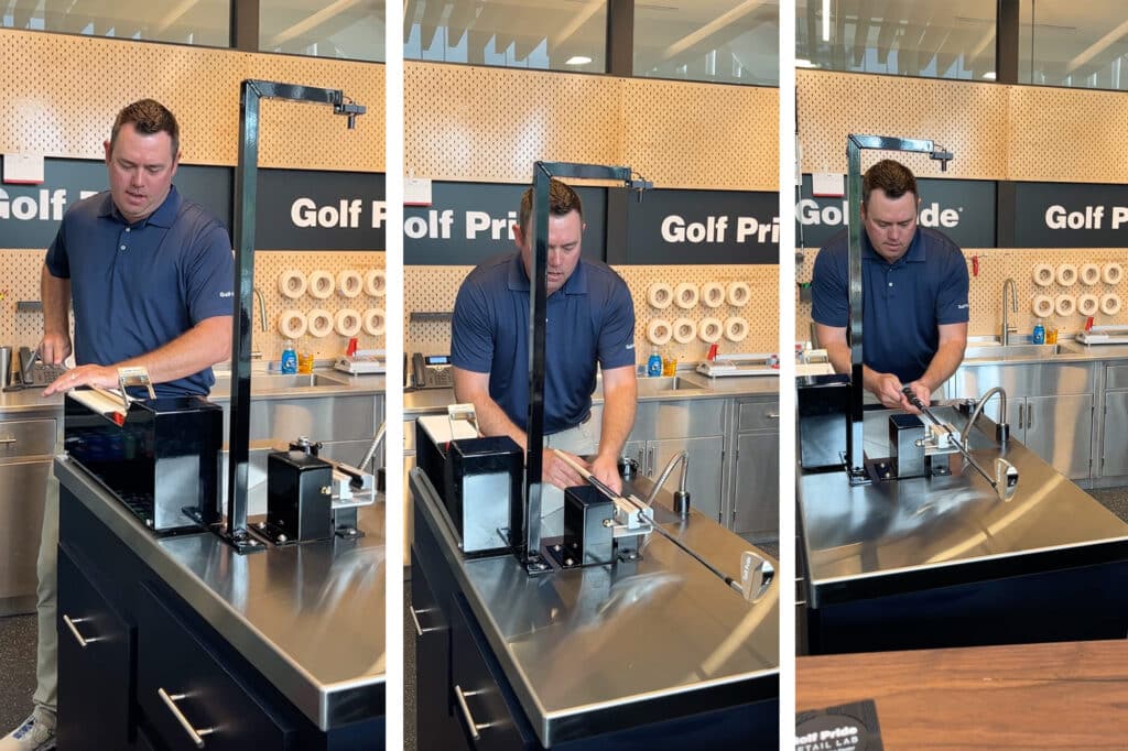 regripping golf clubs