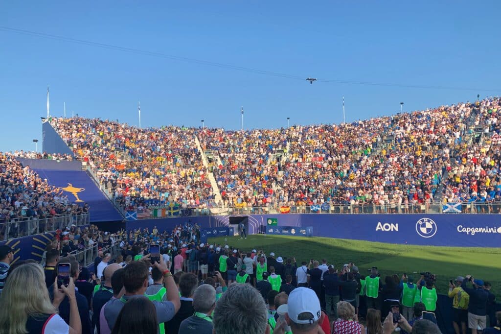 ryder cup first tee shot