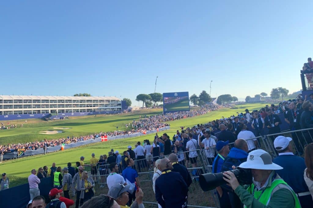 ryder cup first tee shot