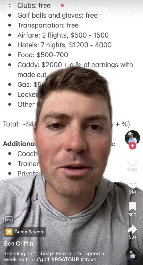 ben griffin pga tour