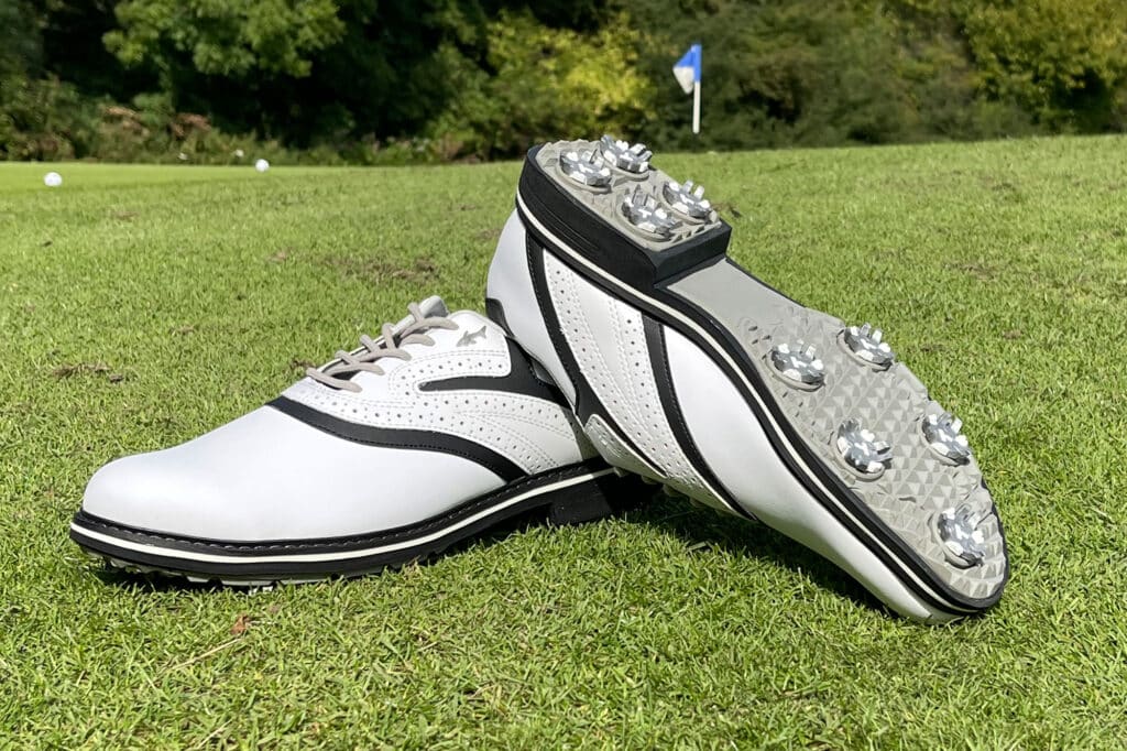 Greg Norman Menâs Isa Tour Waterproof Spiked Golf Shoes review