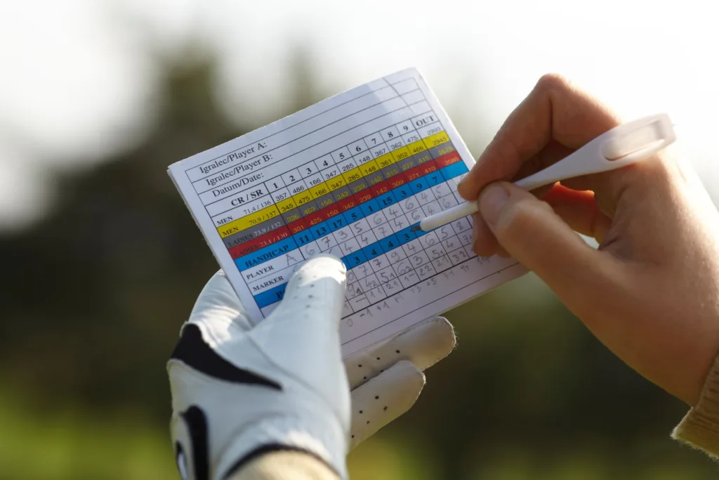 golf scorecard mistake